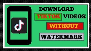 How To Download TikTok Videos Without Watermark Online and Android