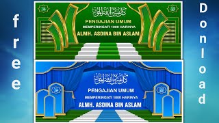 Desain Spanduk Pengajian || Free Download Tanpa Password