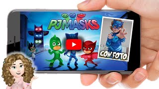 Video Invitacion Digital Animada Virtual de Heroes en Pijamas PJ Masks CON FOTO