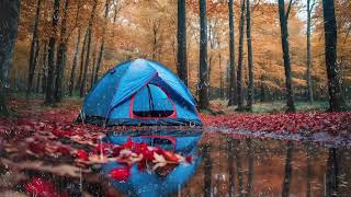 Heavy Rain on tent in Forest | Rain Sounds For Sleeping -  Fall Asleep With Rain And Thunder Sound