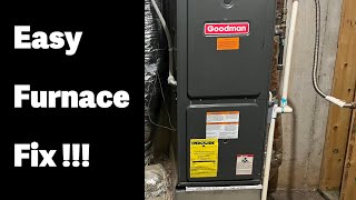 How I fixed my furnace in less than 10 minutes