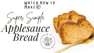 Fall in love with this easy-to-make and delicious applesauce bread recipe. Moist and flavorful