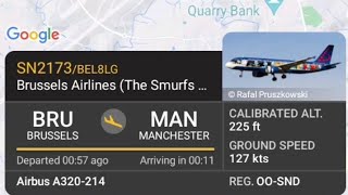 Brussels airlines rejected Landing at Manchester airport @AirlinersLive (© Airlines live)