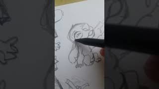 drawing 7 stitches WAIT FOR IT...... #liloandstitch#stitch#art#drawing