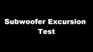 Subwoofer Excursion Test