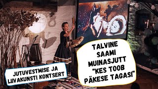 Jutuvestmine ja liivakunst. Jutuvestja Polina Tšerkassova ja kunstnik Tatiana Gavrilenko