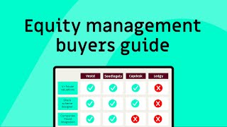 Equity management buyer's guide | Look before you leap