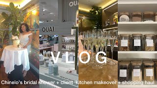 SHE CRIED AT HER BRIDAL SHOWER + SHOPPING AT OXFORD ST + CLIENT KITCHEN BOOKING | SIMPLE YET STYLISH