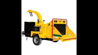 Large Mobile Home Used Garden Shredder Wood Tree Branch Crusher Wood Branch Shredder Lea Chipper Cut