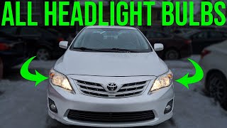 How to Replace Headlight Bulbs - Toyota Corolla (2009-2013)