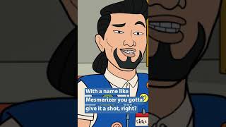 Gerald Mesmerizer with Guest Star Simu Liu | Joke Video from Corner Gas Animated