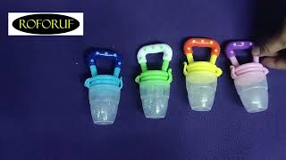 ROFORUF Baby Silicon Fruit feeder Pacifier Teethers for New Born Babies #roforuf #babyfoodfeeder