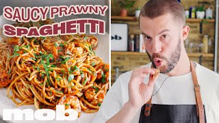 Quick & Easy Saucy Prawn Spaghetti in 25 Minutes