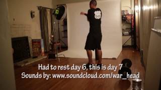 Week 1 Day 6 Rest, this is Day 7 At home work out workout diy