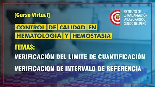 Tema 06: Verificación del limite de cuantificación y del intervalo de referencia