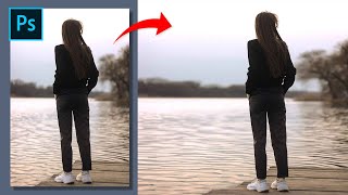 طريقتين لتوسيع خلفية الصورة بدون تشويه الصوره بالفوتوشوب -  2 Ways to Stretch Image in Photoshop