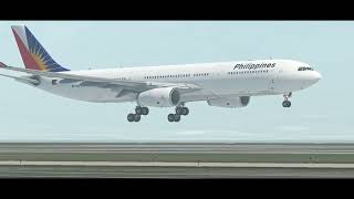 Philippine Airlines A330-300 -40FPM Butter at Subic Bay Intl. | X-Plane 11