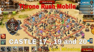 Throne Rush Mobile : Pirate Island Castle Level 17, 19 and 20 Update November 2022