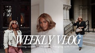 Weekly Vlog | Content Days, Getting back in the Gym, Influencer Trip to ATL, Hanging with friends