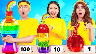 BIG vs SMALL Eating Jelly Challenge 🍇🍬 Who Can Handle It? 😆💥