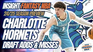 NBA Fantasy Basketball | Charlotte Hornets Must Adds & Misses 24/25