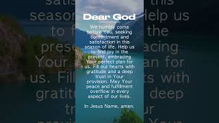 Blessed Morning Prayer To Start The Day With God | Contentment and Satisfaction #christianshorts