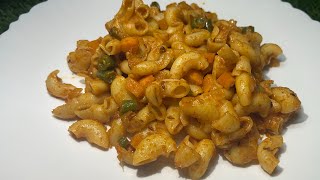 Simple & spicy vegetable pasta | Desi Indian style pasta at home #pasta #trending