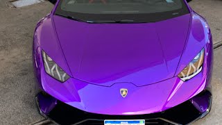 Lamborghini Roxa /Av Europa /posto gasolina