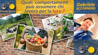 Quali comportamenti può assumere chi lavora per la luce? - Gabriele Accornero