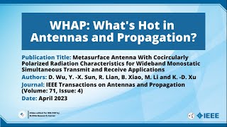 Metasurface Antenna With Cocircularly Polarized Radiation