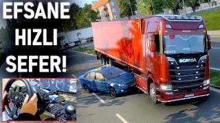 FULL PAKET SCANİA İLE HIZLI SEFER! - LANETLİ DUİSBURG CALAİS YOLU - ETS 2 TruckersMP T300RS GT