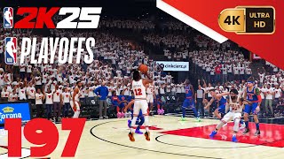 NBA 2K25 =My Career= [PC] (4K) EP197 {Playoffs: East 1st Round} Game 2 {Knicks @ Bulls}