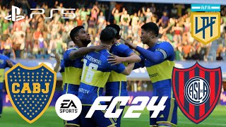 ［FC24］Jugando Liga Argentina Clausura Boca Juniors vs San Lorenzo Gameplay sin comentarios