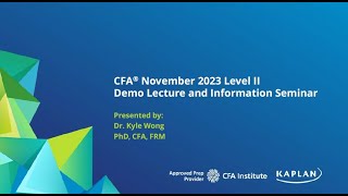 CFA Nov 2023 Level II - Fixed Income - Dr. Kyle Wong, PhD, CFA, FRM