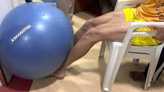 Improving quadriceps muscle /isometric leg extensions #physiotherapy #aclrehab #jogeshwari #acl2023