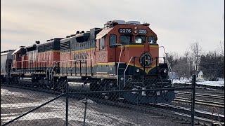 BNSF 2276 H1 GP38-2 with SD40-2