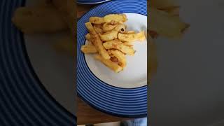 Chips cooked in air fryer