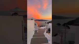 The Sky On Fire In Oia , Santorini II Oia II Santorini, Greece II Greece #Luxury_Lifestyle_Status