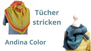 Asymmetrisches Tuch aus der Andina Color