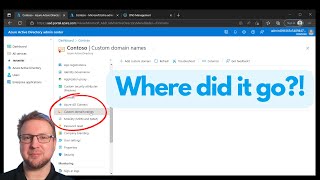 Create an Azure AD Custom Domain with Entra