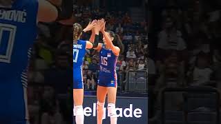 Serbia women volleyball #volleyball #sports #shorts