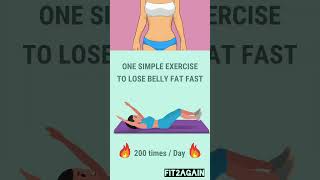 Simple Exersise To Lose Belly Fat Fast🔥🔥#shorts #weightloss #helthfithindi #yoga #do1fit