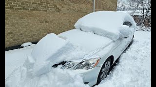 2008 Lexus GS350 awd first drive in 12 inches of snow