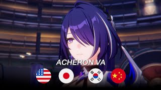 M̶e̶i̶ Acheron Voice in 4 Languages | Honkai Star Rail