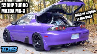 BIG TURBO Mazda MX-3 is the Ultimate Tuner Troll (Ford Probe Swapped MX-3)