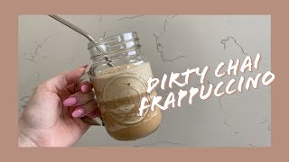 How To Make A Dirty Chai Frappuccino | Easy