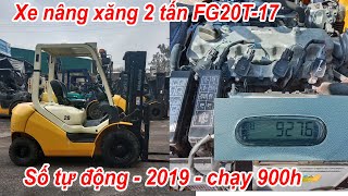 Review xe xang 2 tan Komatsu FG20T 17 san xuat 2019 chay 900h sieu dep hang hiem co