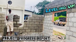 ITS LEVELS TO THIS BRICK! | PROJECT PROGRESS REPORT🇬🇦