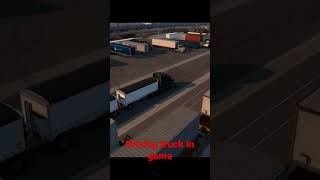 i playing American truck simulation game