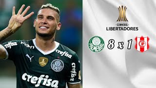 MEU DEUS! PALMEIRAS FAZ OITO, NAVARRO ANOTA QUATRO E VEIGA MARCA GOLAÇOS - Palmeiras 8x1 I Petrolero